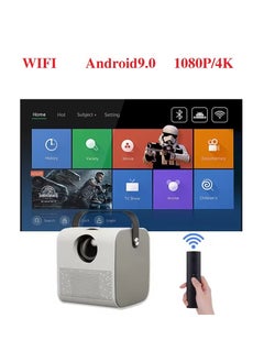 اشتري Android 9.0 Portable Video Projector 1080P HD Projector Mini Projector Outdoor Movie Projector Supported Compatible with Bluetooth/WIFI/USB/SD Card في السعودية