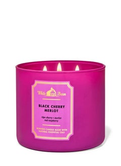 Buy Black Cherry Merlot 3-Wick Candle in UAE