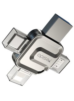 Buy 4 in 1 128 GB USB Flash Drive, Lightning, Mirco USB, Type-C in UAE