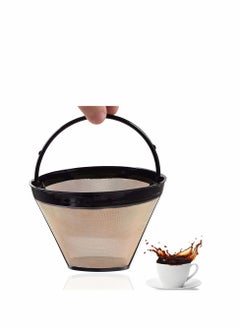 اشتري Freewalk 1PC Permanent Reusable #4 Cone Shape Coffee Filter Mesh Basket Stainless New في الامارات