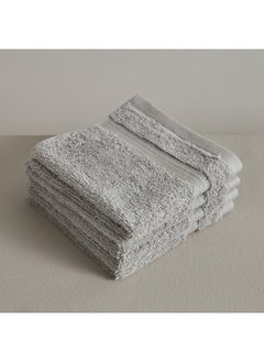 اشتري EverEco 4-Piece Cotton Bamboo Face Towel Set 30 x 30 cm في السعودية