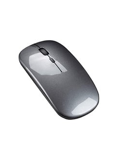 Buy HXSJ M80 2.4G Ergonomic Wireless Rechargeable Silent Mouse Grey in UAE