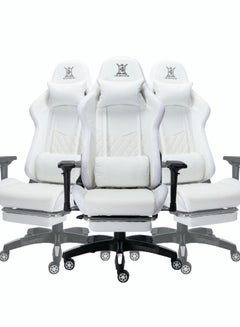 Buy Game Chair with LED Light RGB Footrest Ergonomic Video Gaming Chairs Computer Chair Adjustable Headrest Lumbar Support High Back in Saudi Arabia