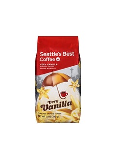 Buy Seattle's Best Coffee Very Vanilla Flavored Medium Roast Ground Coffee | 12 Ounce Bags (Pack of 6) in UAE