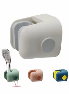 Buy 4pcs Waterproof Self Adhesive Shower Head Holder Wall Mount Shower Arm Holder with Hook for Bathroom for Bathroom Bathtub in UAE
