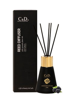 Buy Reed Diffuser, Natural Classic Long Lasting Room Air Fresh Essential Oil Diffuser, Scented Gift Set, Scented Diffuser for Bathroom Bedroom Home Décor, Stress Relief 30ml (Blackberries & Bay Leaf) in Saudi Arabia