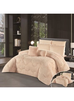 Buy Winter Duvet Set With Fur And Velvet Double-Sided Made Of Durable And Soft Fabric Heavy Filling 4 Pieces Single Size in Saudi Arabia