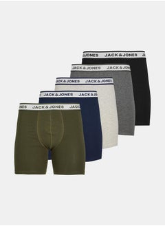 Buy Pack of 5 - Solid Boxer Briefs in Saudi Arabia