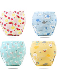 اشتري 4 pcs 6 Layer Breathable Cotton Training Baby Potty Training Pants, Breathable Potty Training Underwear في السعودية