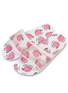 Buy Peach Print Fashion Slide Sandals 36-37 in UAE