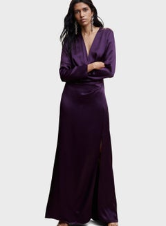 Buy Satin Wrap Dress in Saudi Arabia