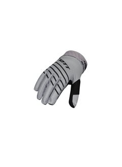 Buy Scott 450 Angled Motocross Gloves Grey/Black-Large in UAE