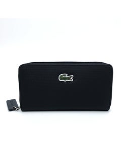 Buy LACOSTE black Long Handheld Wallet in Saudi Arabia