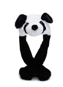 اشتري Cute Plush Panda Hat Ear Moving Jumping Funny Plush Faux Fur Panda Hat Panda Cap في الامارات