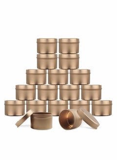 Buy Candle Tins Metal Tins, 12 Pcs 4 oz Metal Tins Candle Jars Candle Containers Candle Tins Empty Candle Jars for Making Candles, Arts & Crafts, Dry Storage, Party Favors and More (Rose Gold) in UAE