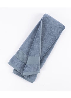 Buy Serra Hand Towel, Steel Blue - 600 GSM, 50x90 cm in UAE