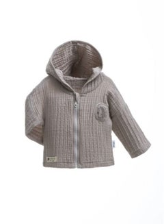 Buy Baby Boy Fashion Muslin Jacket 100% Cotton Hoody Outerwear in UAE