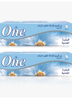 Buy Two Pieces of One Hair Removal Cream For Normal Skin 10% 2x140g in Egypt