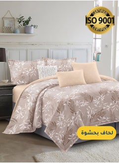 Buy Microfiber Printed Comforter Sets, Fits 120 x 200 cm Single Size Bed, 4 Pcs, With Soft Filling, Celine Series in Saudi Arabia