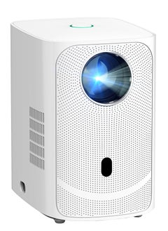 Buy Mini Projector Wireless Mirroring Patented Dust-Proof Structure - White in UAE