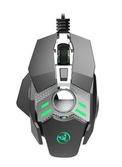 Buy Programmable Mechanical Gaming Mouse Black/Grey/Green in Saudi Arabia