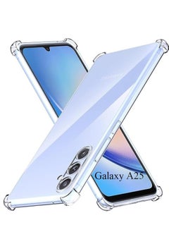 Buy Samsung Galaxy A25 Clear Cover Case soft TPU Transparent Silicone Rubber Back Protective Case shock Absorbent Reinforced Corner for Samsung Galaxy A25 Clear in Egypt