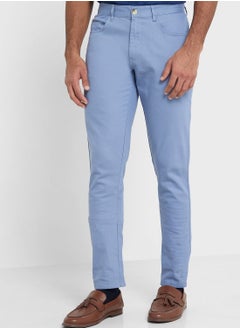 اشتري Thomas Scott Men Blue Slim Fit Chinos Trousers في السعودية