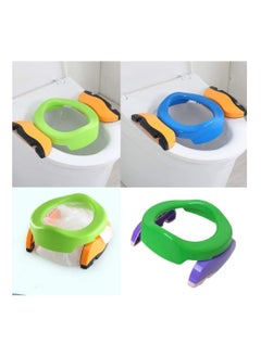 اشتري Foldable Toilet Seats for Kids/Baby  Portable Travel Toilet Seat Child Toilet Seat with Non-Slip Function Toddler Potty Trainer 1PCS Random Color في الامارات