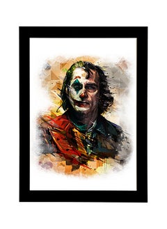 Buy Joker Art Poster Frame 21x30 cm black in Egypt