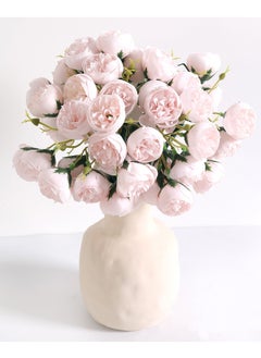 Buy 2-Bundle Artificial Little Rose Bouquet/Simulation Rose Bouquet Suitable for Home Living Room Bedroom Dining Room Party Decoration Pink 22 x 31 Centimeter in Saudi Arabia