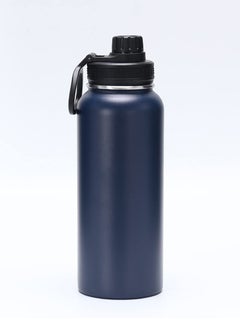 اشتري Insulated Stainless Steel Water Bottle with Straw Lid - Flip,Insulated Water Bottles, Keeps Hot and Cold - Sports Canteen Water Bottle Great for Hiking & Biking,1000ML (dark blue） في الامارات