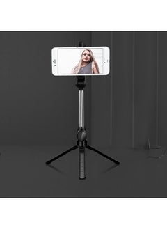 Buy XT10 Bluetooth Tripod Selfie Stick Live Mobile Phone Holder(Black) in Saudi Arabia