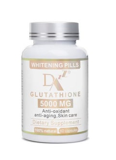 Buy Glutathione Whitening Pills - 60 Capsules 5000mg Glutathione - Effective Skin Lightening Supplement - Hyperpigmentation Treatment - Anti-Aging Antioxidant in Saudi Arabia