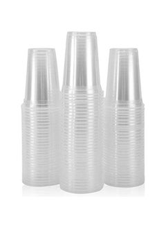 Buy 100 Pack of 12 Oz Clear Disposable Plastic Water Cups in Saudi Arabia