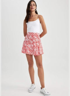 Buy Woman Flare Fit Woven Skirt in UAE