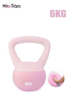 اشتري PVC Soft Kettlebell Weights Strength Training Kettlebells for Weightlifting and Core Training - 6KG في الامارات