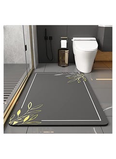 اشتري Bathroom Rug,Non-Slip Bathroom Floor Mats,Ultra Soft and Water Absorbent Bath Rugs,Washable Bath Carpet,Microfiber Dries Quickly 40*60 cm في الامارات