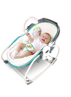 Buy 5 In 1 Baby Rocker chair Bassinet With Music And Soothing Vibration 3 Level Adjustable Seat in UAE