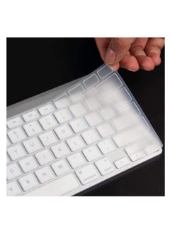 اشتري US Layout Clear Keyboard Cover Compatible with Apple MacBook Air/Pro/Retina 13/15/17 MacBook Air 13-Inch Model A1466/A1369 Clear في الامارات