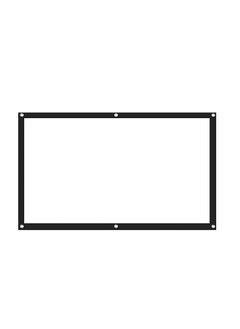 Buy 100 inch Projection Screen Portable Foldable Projection Screen 16:9 Polyester Projector Screen for Home Office KTV in UAE