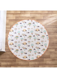 Buy Playland Balloon Cotton Printed Round Rug 120 x 120 cm in UAE