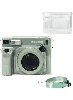 اشتري Clear Case for Fujifilm Wide 400 Instant Camera - Hard PVC Protective Carrying Protective Camera Bag with Adjustable Shoulder Strap- Clear في الامارات