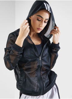 Buy Mesh Zip Through Hoodie in UAE