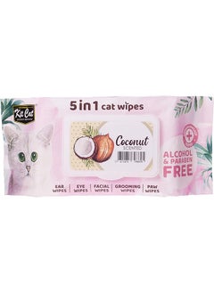 Buy Wet Wipes 5 In 1 Coconut Scented 80 Pcs in Saudi Arabia