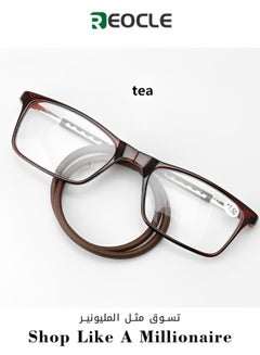 Buy Hanging Neck Magnetic Reading Glasses New Fashion Not Easy to Lose Personality Retro Square Frame High-definition Convenient Reading Women's Reading Glasses in UAE