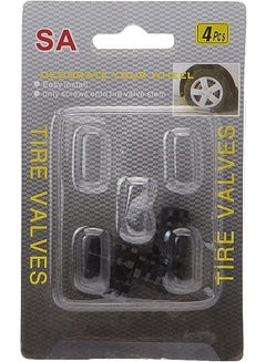 Buy Car Tyre Valve Caps Tire Accessories 4 Pcs in UAE