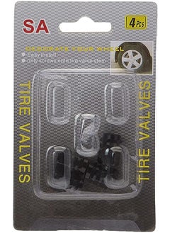 Buy Car Tyre Valve Caps Tire Accessories 4 Pcs in UAE