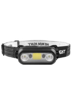 اشتري Headlamp, Outdoor Sensor Headlight, Super Bright Waterproof USB Rechargeable Adjustable, Foldable Design, Lightweight with Built-in 18650, Perfect for Running, Jogging, Camping, Fishing في الامارات