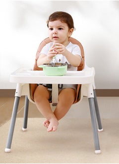 Buy Adjustable High Chair With Dining Tray And Safety Seat Belt For Children in UAE