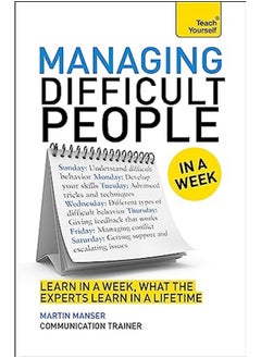 اشتري Managing Difficult People in a Week في الامارات